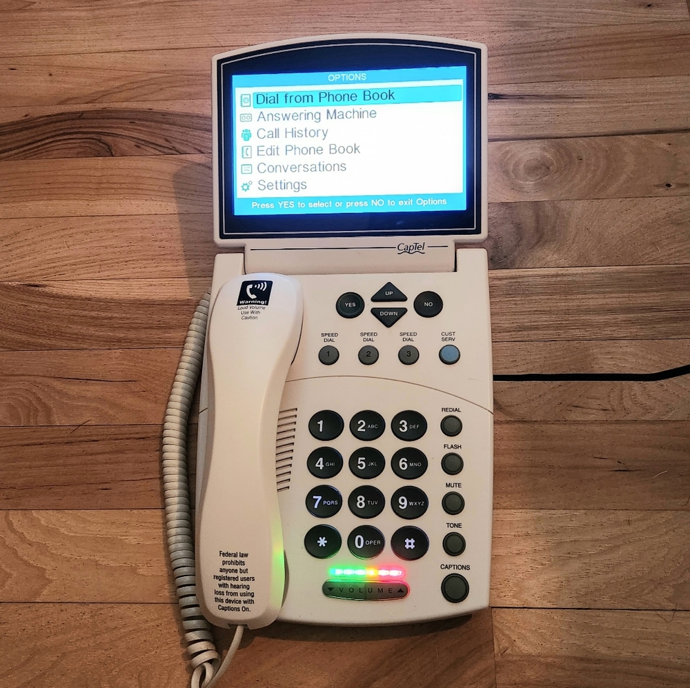 Ultratec CapTel 840i Hearing Impaired Closed Caption Corded Telephone